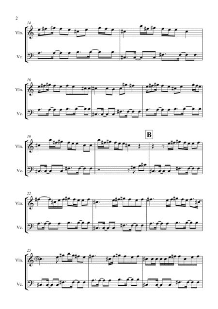 Shape Of You For Violin And Violoncello Duet Page 2