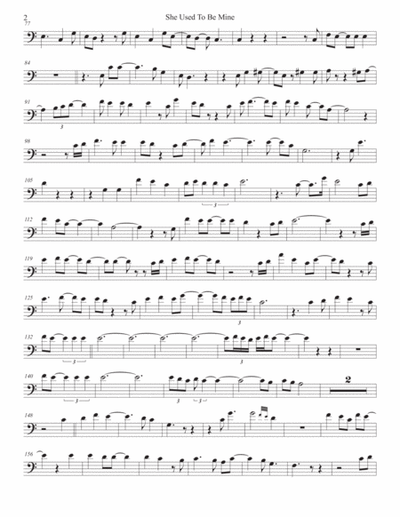 She Used To Be Mine Easy Key Of C Trombone Page 2