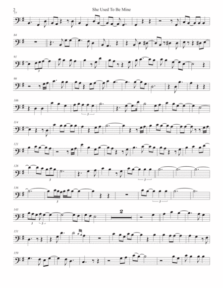 She Used To Be Mine From Waitress The Musical For Cello Page 2