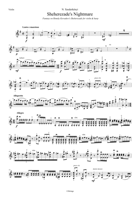 Sheherezades Nightmare For Violin Harp Page 2