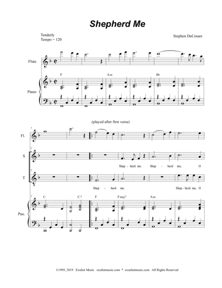 Shepherd Me For 2 Part Choir Soprano Tenor Page 2