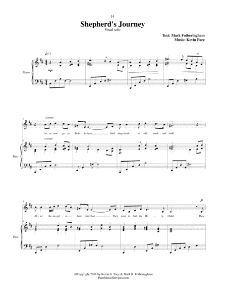 Shepherds Journey Vocal Solo With Piano Accompaniment Page 2