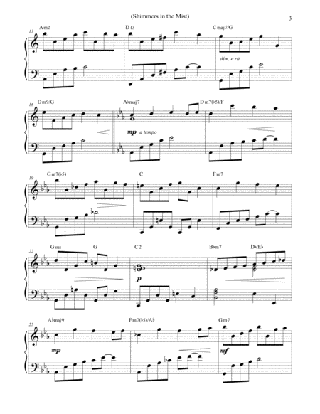 Shimmers In The Mist Romantic Piano Page 2