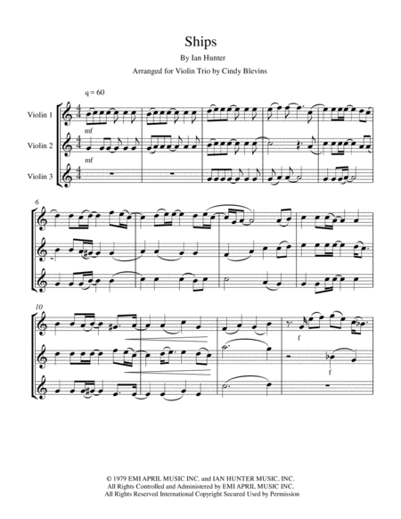 Ships For Violin Trio Page 2