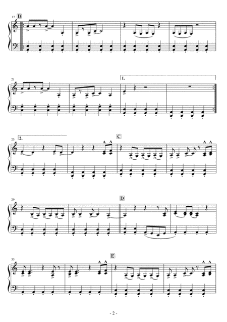 Short Ez Piano 311 Detroit Rock City Kiss Page 2