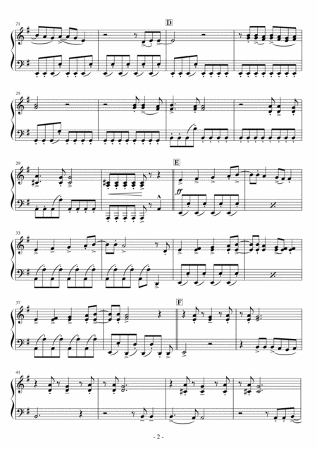 Short Ez Piano 312 I Was Made For Lovin You Kiss Page 2