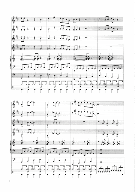 Shuffle Train For 4 Trumpets And Band Page 2