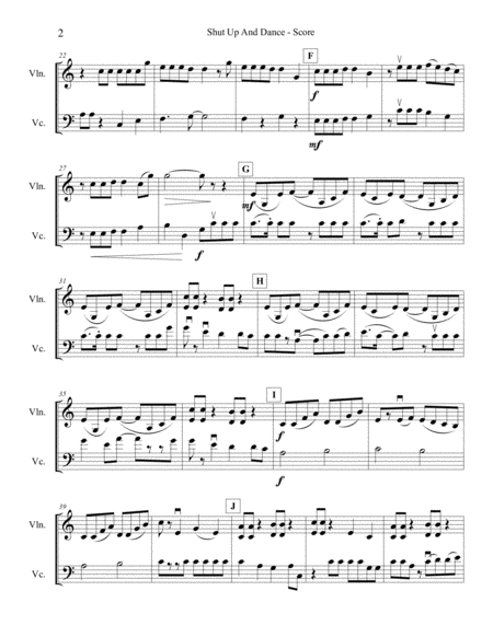 Shut Up And Dance For Violin And Cello Page 2