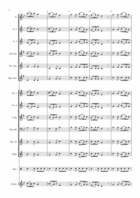 Silent Night Concert Band Page 2