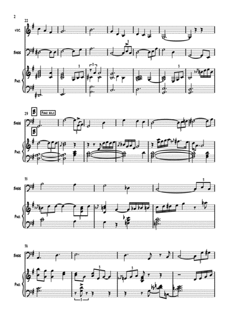 Silent Night For Jazz Trio Page 2