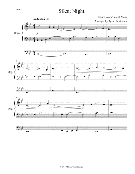 Silent Night For Ssaattbb Choir Page 2