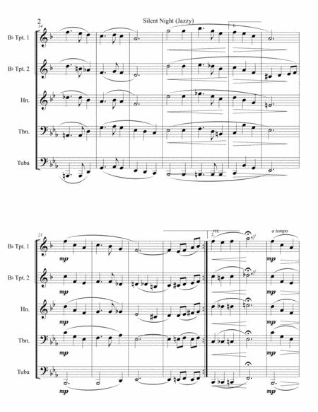 Silent Night Jazzy For Brass Quintet Page 2