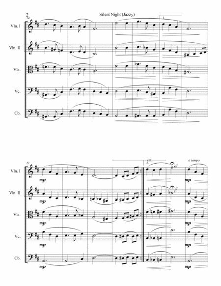 Silent Night Jazzy For String Orchestra Page 2