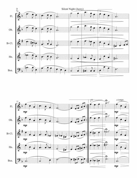 Silent Night Jazzy For Wind Quintet Page 2