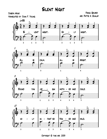 Silent Night L H Melody Page 2