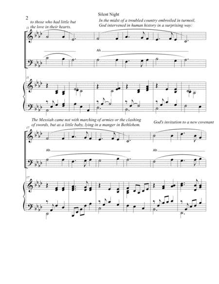 Silent Night Satb And Piano 8 Pages Page 2