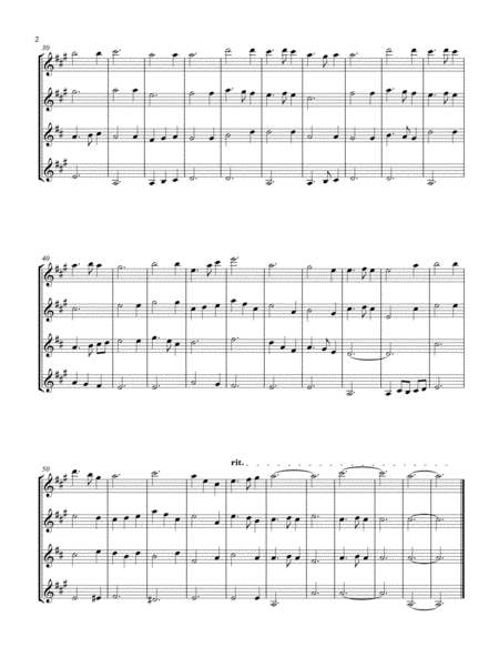 Silent Night Sax Quartet Aatb Page 2