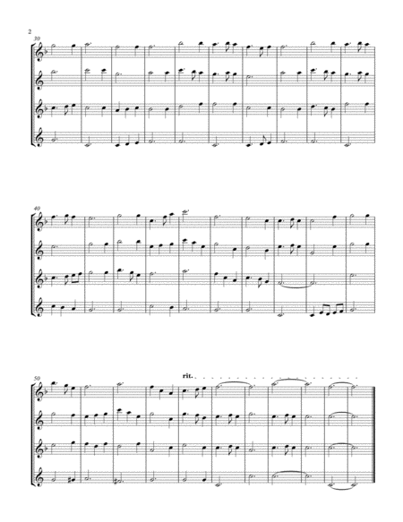 Silent Night Sax Quartet Satb Page 2