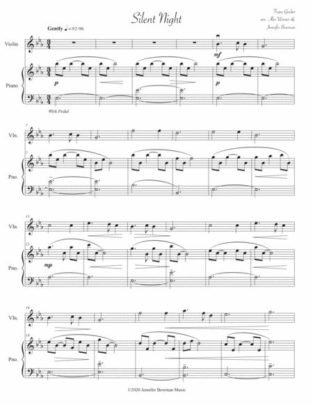 Silent Night Violin And Piano Key Of Eb Page 2