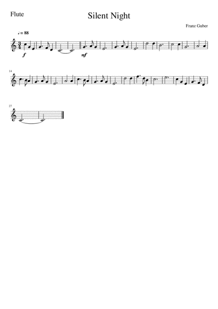 Silent Night Woodwind Quartet Page 2