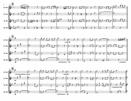Silver Bells Christmas Sax Quartet Page 2