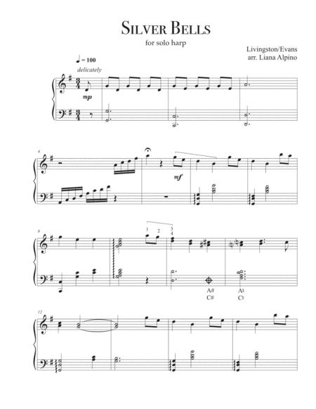 Silver Bells For Solo Harp Page 2