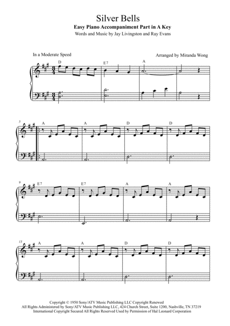 Silver Bells Oboe And Piano With Chords Page 2