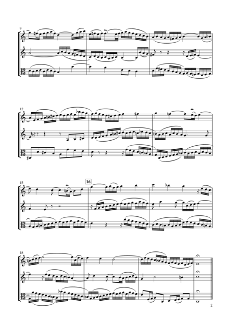 Sinfonia No 1 Bwv 787 For Two Violins Viola Page 2