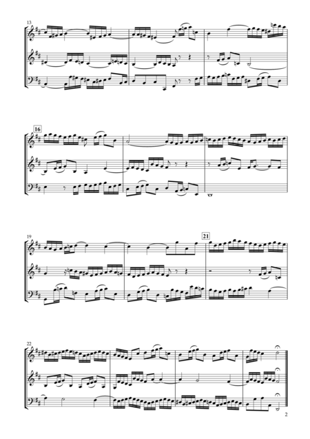 Sinfonia No 3 Bwv 789 For Two Violins Violoncello Page 2