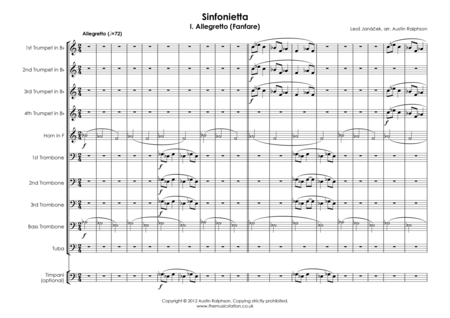 Sinfonietta I Allegretto Fanfare Brass Ensemble Page 2