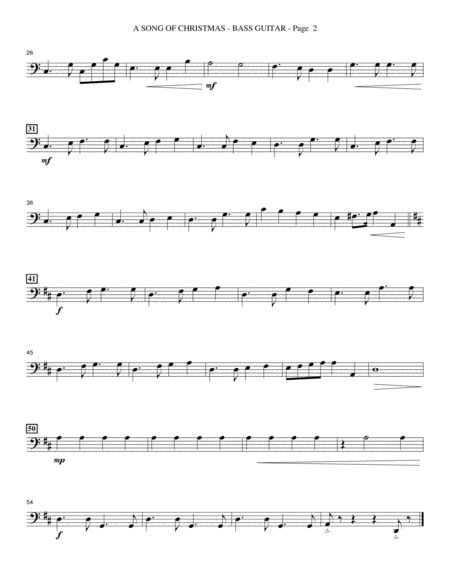 Sing A Song Of Christmas Bass Guitar Page 2