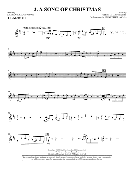 Sing A Song Of Christmas Clarinet Page 2