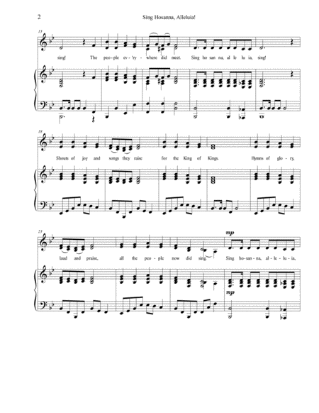 Sing Hosanna Alleluia Page 2