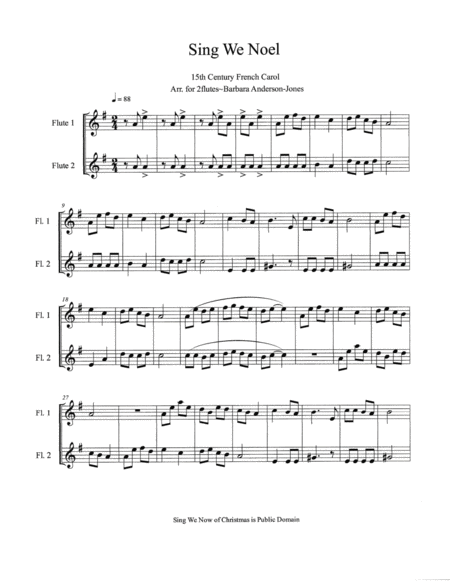 Sing We Now Of Christmas Flute Duet Page 2