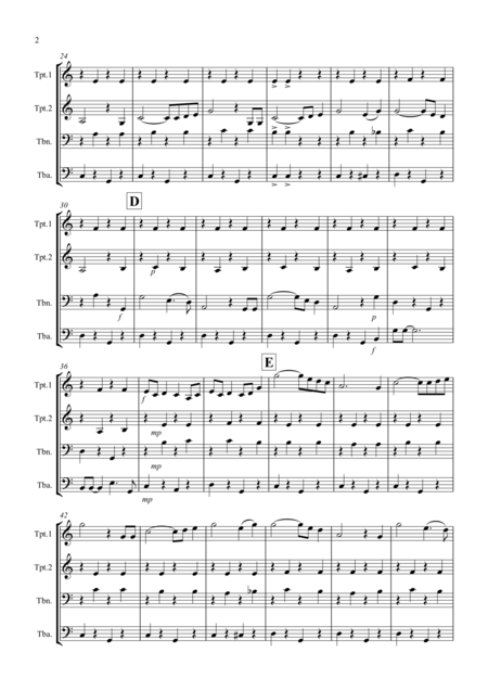 Singin In The Rain For Brass Quartet Page 2