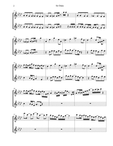 Sir Duke Alto Sax Duet Page 2