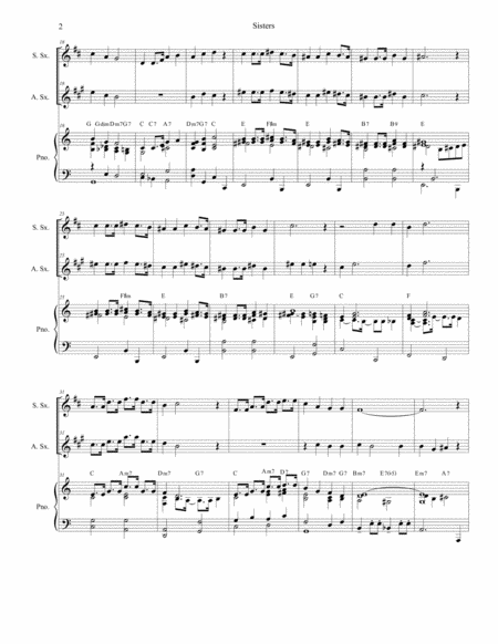 Sisters Duet For Soprano And Alto Saxophone Page 2