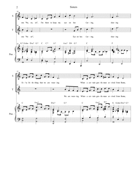 Sisters Duet For Soprano And Tenor Solo Page 2