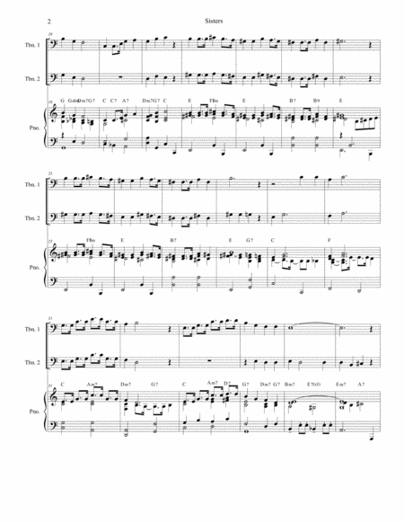 Sisters Trombone Duet Page 2