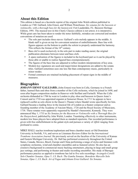 Six Sonatas For Trombone And Keyboard Page 2