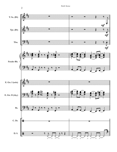 Sixth Sense Chicago Complete Score Page 2