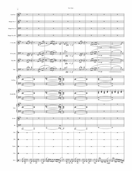 Skin Tight Chicago Full Score Set Of Parts Page 2