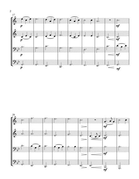 Skyeboat Song Brass Quartet Page 2