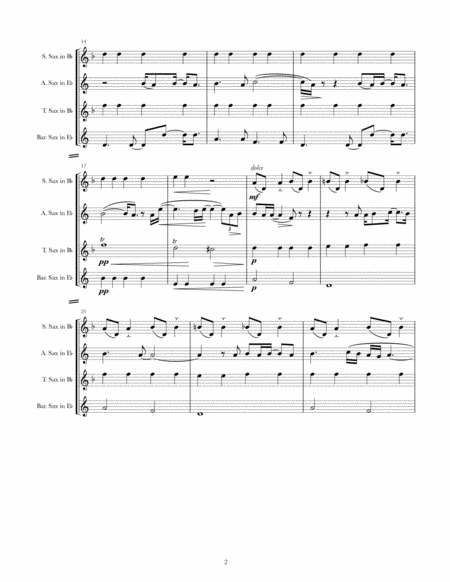 Skyfall Arrangement For Sax Quartet Page 2