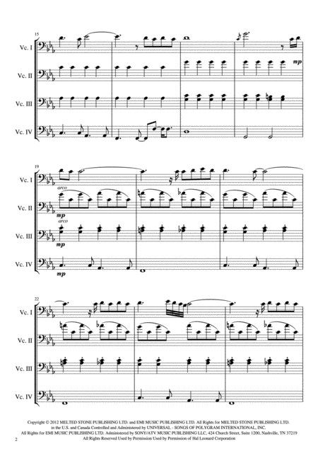 Skyfall Cello Quartet Page 2