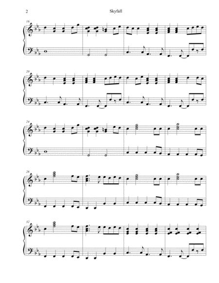 Skyfall Easy Piano Level Page 2