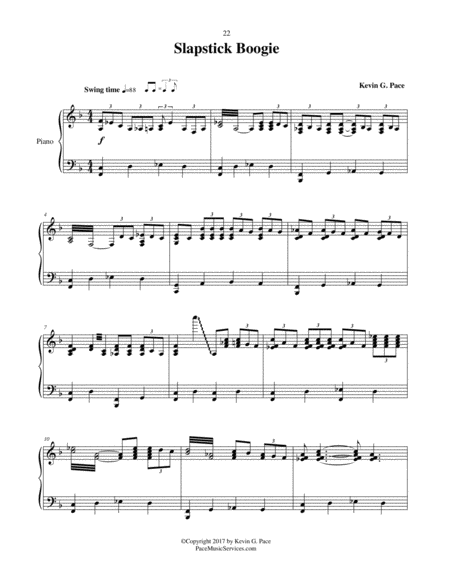 Slapstick Boogie Original Piano Solo Page 2