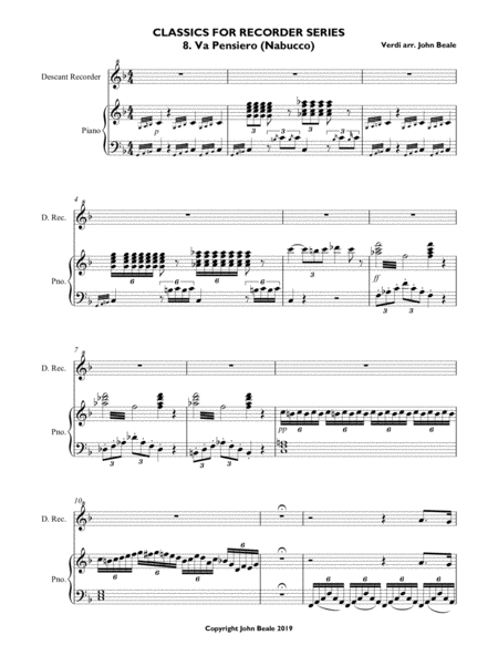 Slaves Chorus For Descant Recorder Page 2