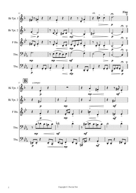 Slavonic Dance No 2 Op 72 A Dvorak Brass Quintet Trombone Solo Page 2