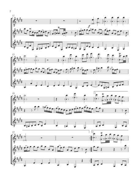 Sleepers Awake Guitar Trio Score And Parts Page 2